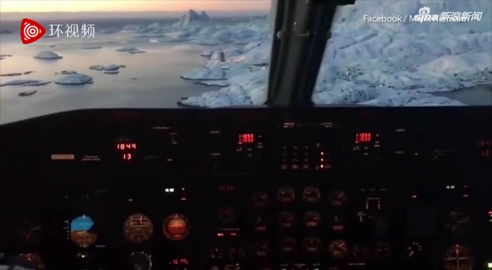 视频-穿越到星战？客机降落格陵兰冰雪跑道视频引热