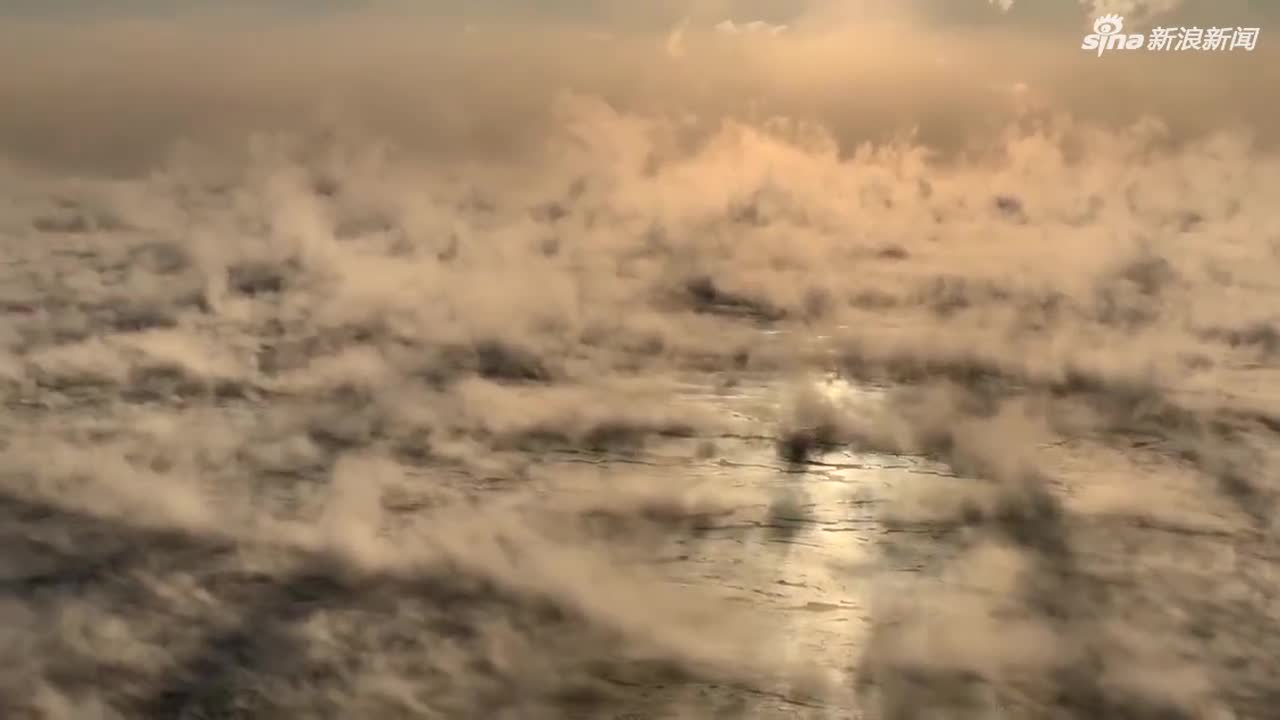 视频|“冻出”仙境！ 零下30度的密歇根湖雾气翻