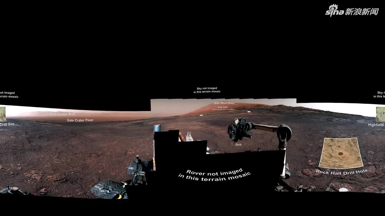 视频|火星长这样？“好奇”号火星车拍摄火星全景