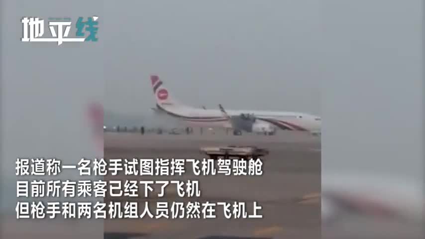 视频：一架飞往迪拜航班遭遇持枪劫持紧急迫降 机上
