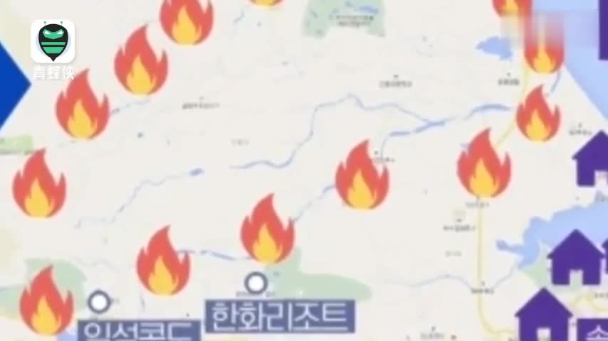 视频-韩国江原道发生森林大火：超百栋房屋被毁 上