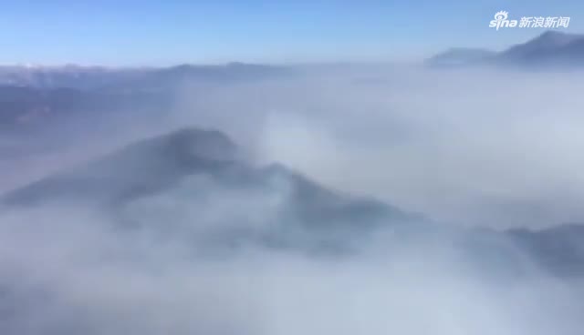 视频-木里火场复燃 直升机航拍现场情况