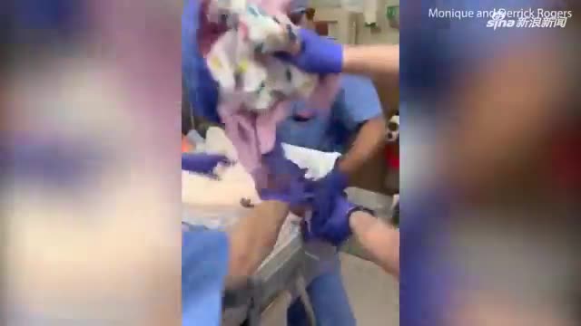 视频：痛心！美一女婴出生时从医生手中滑落 导致后