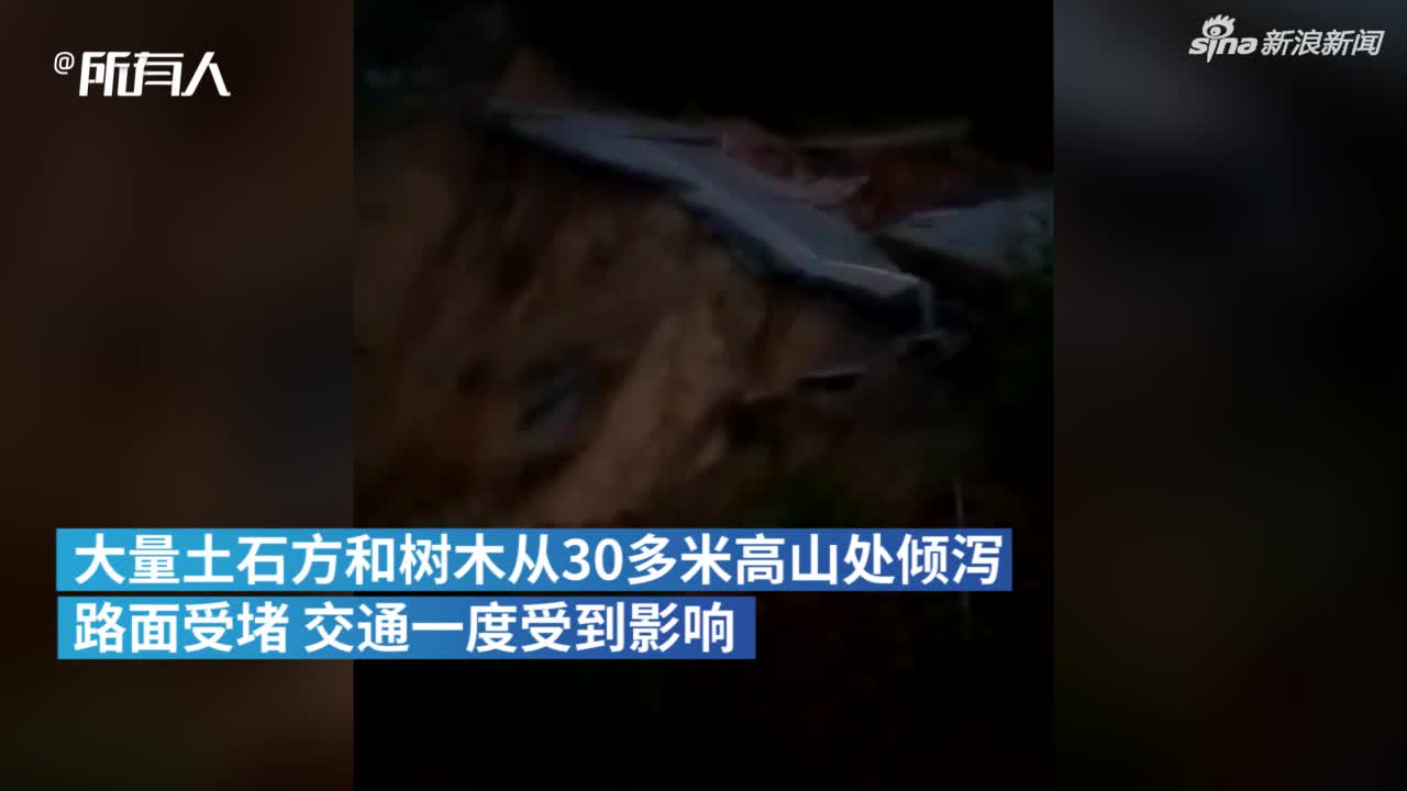 视频-福建暴雨致山体滑坡 交通电力设施受损