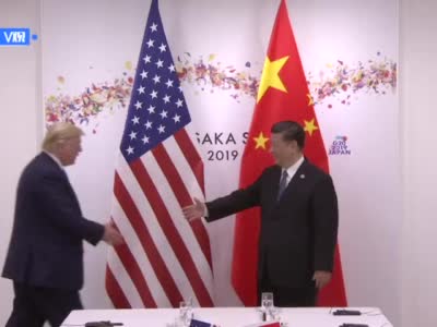 习近平与特朗普进行会晤 中美元首同意重启两国经贸磋商