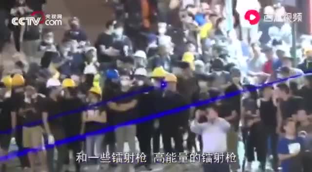 视频-港警被钢珠击碎门牙：这颗碎牙是为了保护香港