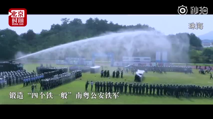 视频-15万广东民警出动 开展反暴恐等警情处置全