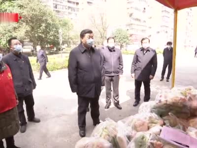 视频：习近平深入武汉社区 看望居民群众和防控一线工作人员