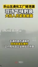 四川乐山回应“疑似化工厂气体泄漏”：没爆炸别传谣