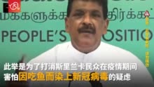 为挽救疫情期间鱼类销售 斯里兰卡官员当场吃生鱼带货