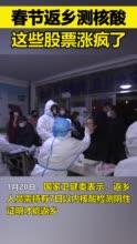 春节返乡测核酸 这些股票涨疯了