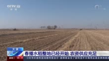 天津：春播水稻整地已经开始 农资供应充足