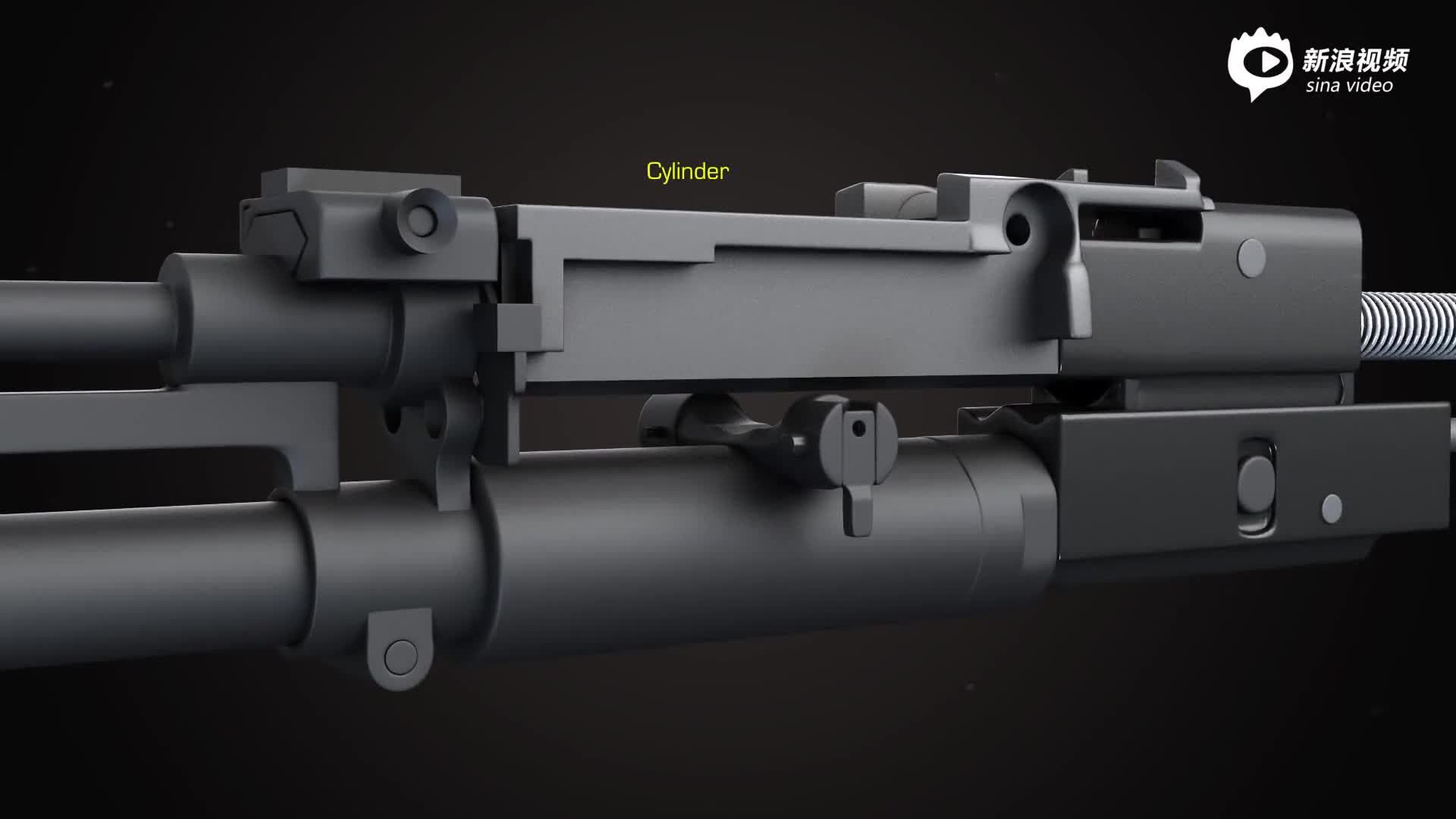 無託步槍的秘密3d動畫帶你瞭解無託步槍結構