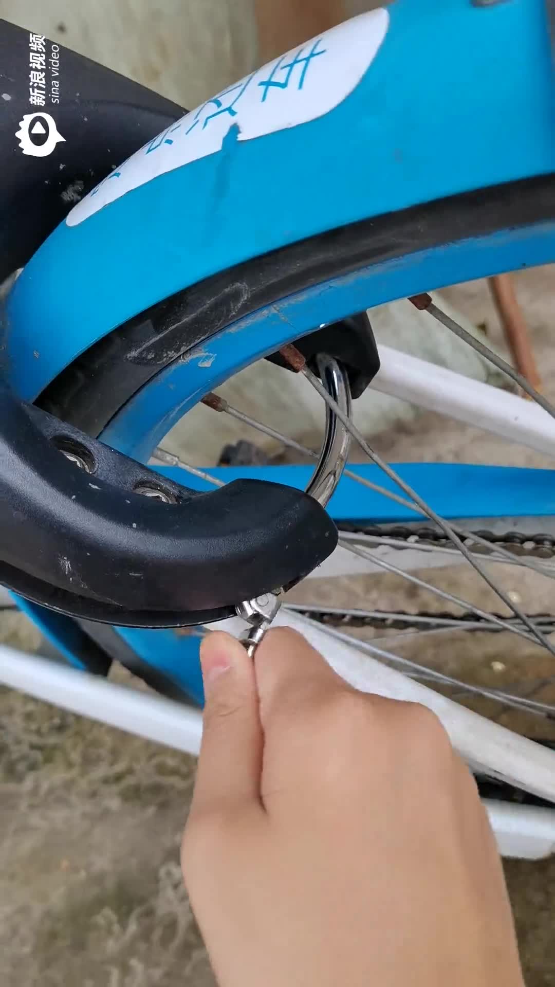 哈罗单车轮毂锁图片