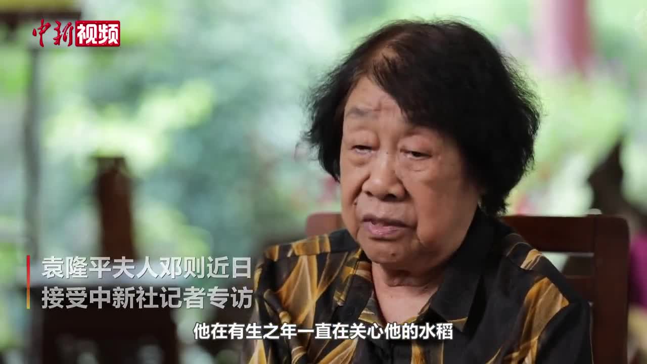 袁隆平夫人邓则含泪回忆病床上还在问产量临终前才讲退休