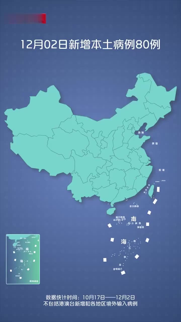 本轮疫情动态地图:12月2日新增80例 涉及6省份含北京上海