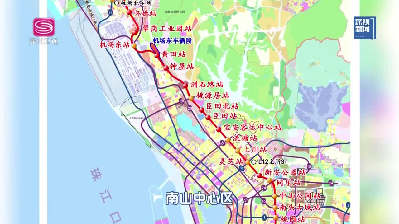 深圳地铁线路图12号线图片