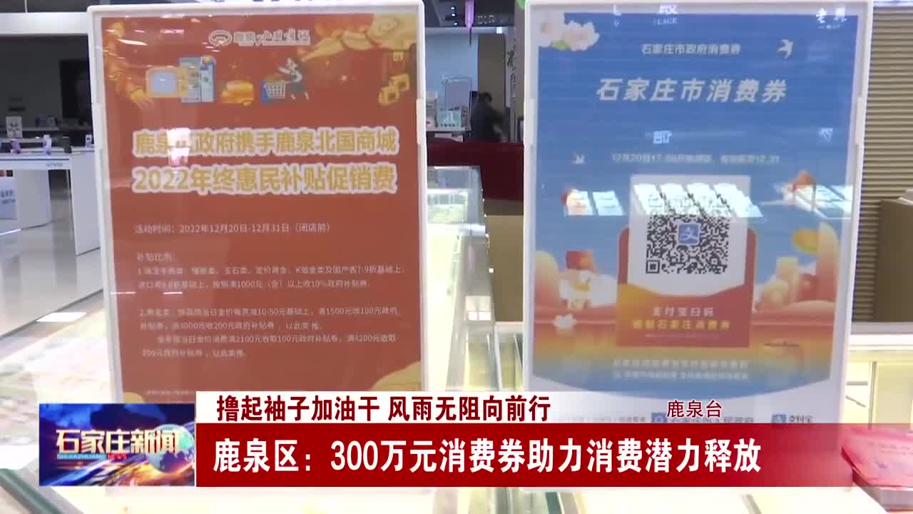 鹿泉区：300万元消费券助力消费潜力释放